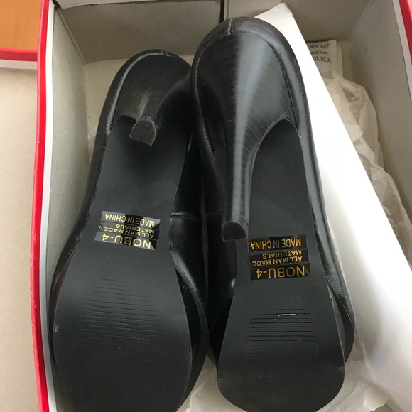 New Miss Me Black 4-1/2 inch open toe pumps 7.5 - Picture 5 of 7